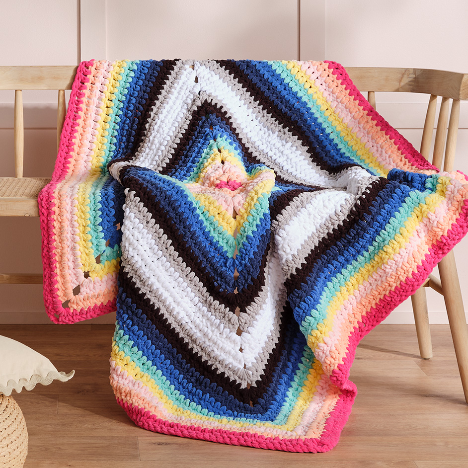 Blankie Granny Square Throw Project