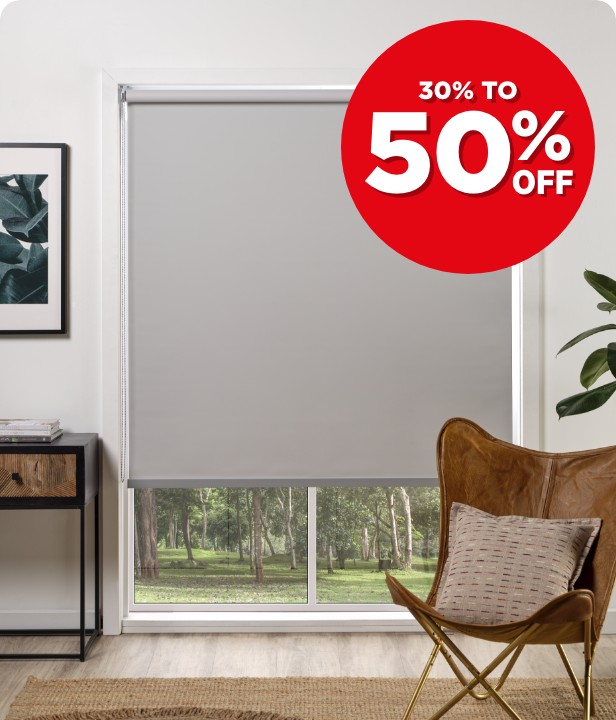 30% To 50% Off Ready To Hang Roller Blinds