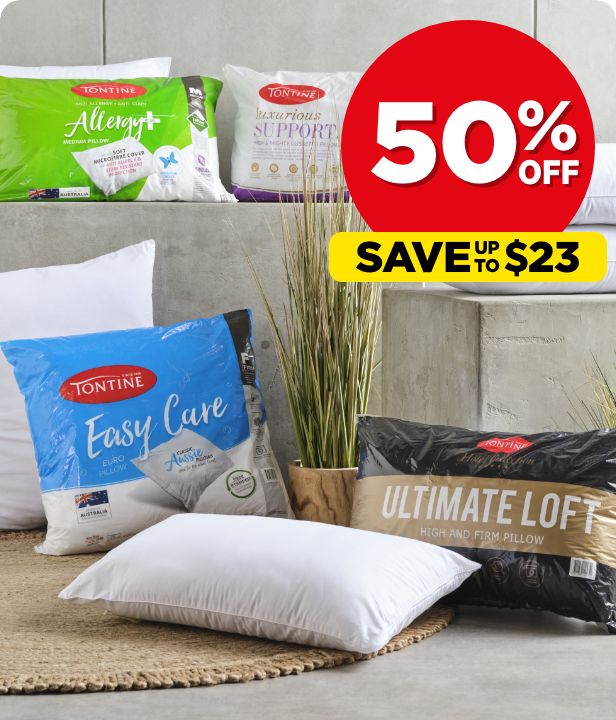 50% Off All Tontine Pillows & Pillow Protectors
